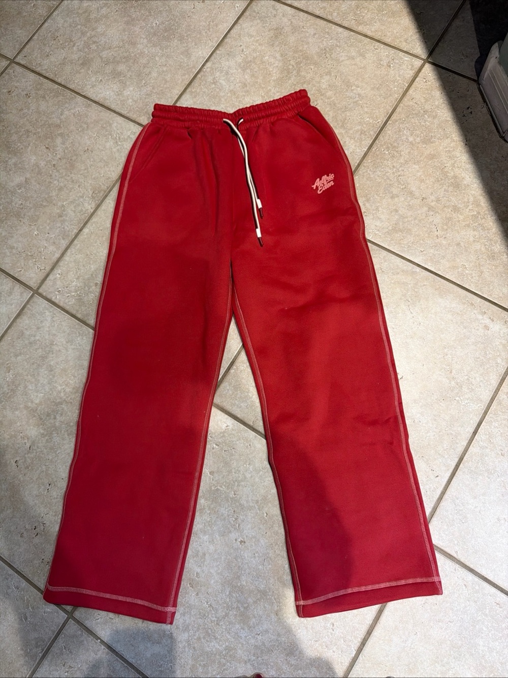 Aelfric Eden Red wide leg sweatpants